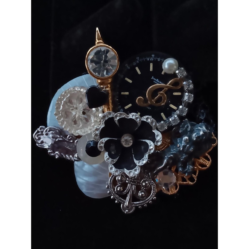 Vintage 1980s Maximal Art Brooch Pin RARE Signed - Picture 4 of 10